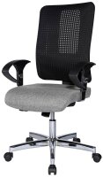 Topstar Bürostuhl Open XT (N), OX790U G230 Stoff grau, Gestell chrom