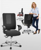 Topstar Bürostuhl Open XT (N), OX790U G230 Stoff grau, Gestell chrom