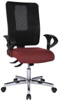 Topstar Bürostuhl Open XT (N), OX790U G270 Stoff rot, Gestell chrom