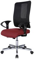Topstar Bürostuhl Open XT (N), OX790U G270 Stoff rot, Gestell chrom