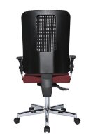 Topstar Bürostuhl Open XT (N), OX790U G270 Stoff rot, Gestell chrom
