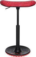 Topstar Sitz- & Stehhocker Sitness H2 - Skateboardsitzform SH401 CV1 rot, 1 St.