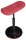 Topstar Sitz- & Stehhocker Sitness H2 - Skateboardsitzform SH401 CV1 rot, 1 St.