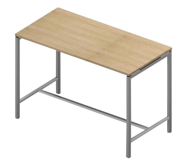 Quadrifoglio Stehtisch Creo eiche rechteckig, 4-Fuß-Gestell alu, 160,0 x 80,0 x 107,0 cm