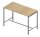 Quadrifoglio Stehtisch Creo eiche rechteckig, 4-Fuß-Gestell alu, 160,0 x 80,0 x 107,0 cm