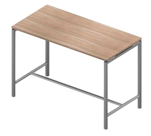 Quadrifoglio Stehtisch Creo ulme rechteckig, 4-Fuß-Gestell alu, 160,0 x 80,0 x 107,0 cm
