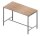 Quadrifoglio Stehtisch Creo ulme rechteckig, 4-Fuß-Gestell alu, 160,0 x 80,0 x 107,0 cm