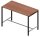 Quadrifoglio Stehtisch Creo nussbaum rechteckig, 4-Fuß-Gestell grau, 160,0 x 80,0 x 107,0 cm
