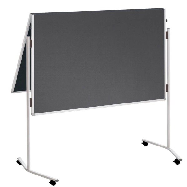 FRANKEN Moderationswand ECO klappbar 120,0 x 150,0 cm grau