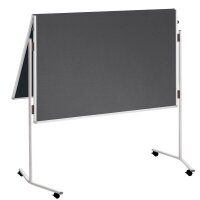 FRANKEN Moderationswand ECO klappbar 120,0 x 150,0 cm grau