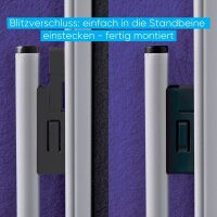 FRANKEN Moderationswand ECO klappbar 120,0 x 150,0 cm grau