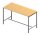 Quadrifoglio Stehtisch Creo buche rechteckig, 4-Fuß-Gestell alu, 180,0 x 80,0 x 107,0 cm