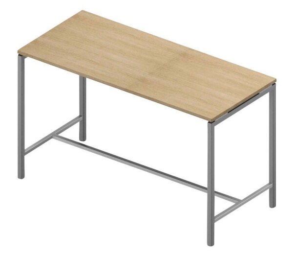 Quadrifoglio Stehtisch Creo eiche rechteckig, 4-Fuß-Gestell alu, 180,0 x 80,0 x 107,0 cm