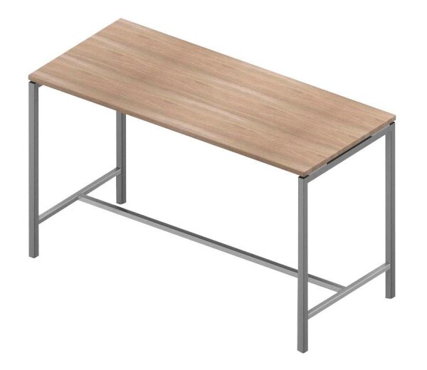 Quadrifoglio Stehtisch Creo ulme rechteckig, 4-Fuß-Gestell alu, 180,0 x 80,0 x 107,0 cm
