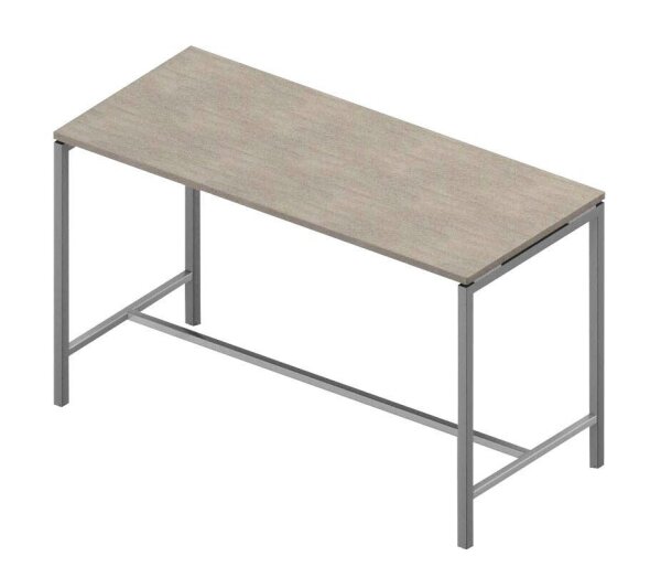 Quadrifoglio Stehtisch Creo beton rechteckig, 4-Fuß-Gestell alu, 180,0 x 80,0 x 107,0 cm
