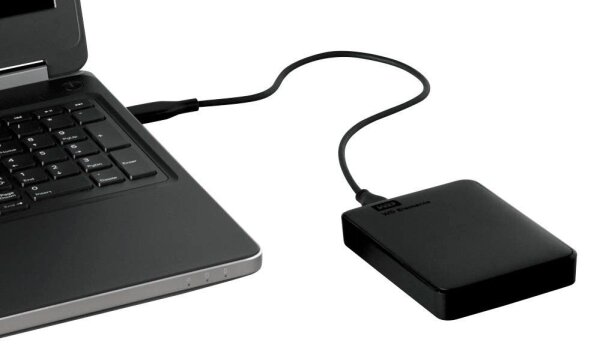 Western Digital Elements Portable 2 TB externe HDD-Festplatte schwarz