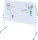 FRANKEN mobiles Whiteboard X-tra!Line klappbar 120,0 x 150,0 cm weiß lackierter Stahl