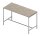 Quadrifoglio Stehtisch Creo beton rechteckig, 4-Fuß-Gestell weiß, 180,0 x 80,0 x 107,0 cm
