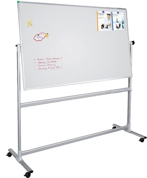 FRANKEN mobiles Whiteboard U-Act! Line® 150,0 x 100,0 cm weiß emaillierter Stahl
