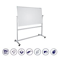 FRANKEN mobiles Whiteboard U-Act! Line® 120,0 x 90,0 cm weiß emaillierter Stahl
