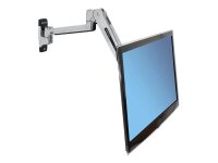 ergotron Monitor-Halterung LX Steh-Sitz-Wand-LCD-Arm 45-353-026 silber für 1 Monitor, Wandhalterung