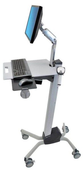ergotron Monitor-Maus-Tastatur-Halterung NeoFlex LCD 24-206-214 grau für 1 Monitor, 1 Tastatur, 1 Maus, 1 Scanner, 1 CPU
