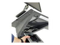 ergotron Monitor-Maus-Tastatur-Halterung NeoFlex LCD 24-206-214 grau für 1 Monitor, 1 Tastatur, 1 Maus, 1 Scanner, 1 CPU