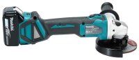 makita DGA513RT3J Akku-Winkelschleifer-Set 18,0 V, mit 3 Akkus