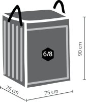 BEST Auflagentasche 75,0 x 75,0 x 90,0 cm