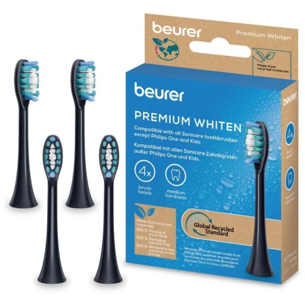 beurer SC Premium Whiten Zahnbürstenaufsätze, 4 St.