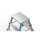 ZARGES Klapptritt XLstep P schmal silber 2x 2 Stufen, H: 49,0 cm
