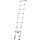 ZARGES Teleskopleiter Compactstep L silber 9 Sprossen, H: 266,0 cm