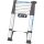 ZARGES Teleskopleiter Compactstep L silber 9 Sprossen, H: 266,0 cm