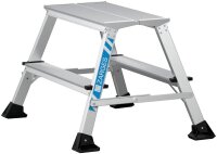 ZARGES Klapptritt XLstep P breit silber 2x 2 Stufen, H:...
