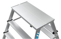 ZARGES Klapptritt XLstep P breit silber 2x 2 Stufen, H: 49,0 cm