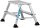 ZARGES Klapptritt XLstep P breit silber 2x 2 Stufen, H: 49,0 cm