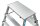 ZARGES Klapptritt XLstep P breit silber 2x 2 Stufen, H: 49,0 cm