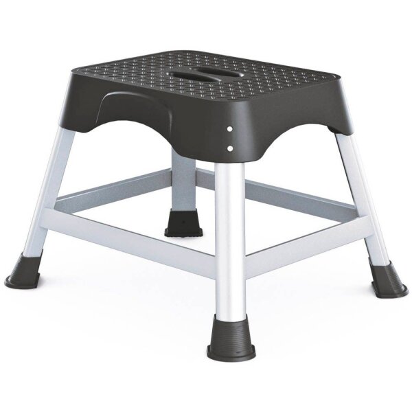 ZARGES Tritthocker Workstand P silber 1 Stufe, H: 40,0 cm