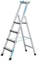 ZARGES Stehleiter einseitig Comfortstep S silber 4...