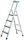 ZARGES Stehleiter einseitig Comfortstep S silber 4 Stufen, H: 179,0 cm