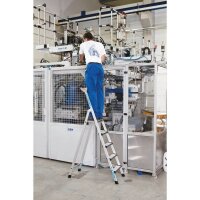 ZARGES Stehleiter einseitig Comfortstep S silber 3...