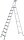 ZARGES Stehleiter einseitig Comfortstep S silber 10 Stufen, H: 340,0 cm