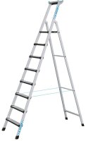 ZARGES Stehleiter einseitig Comfortstep S silber 8...