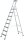 ZARGES Stehleiter einseitig Comfortstep S silber 8 Stufen, H: 287,0 cm