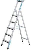 ZARGES Stehleiter einseitig Comfortstep S silber 5...