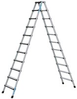 ZARGES Stehleiter beidseitig Comfortstep B silber 2x 11...