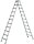 ZARGES Stehleiter beidseitig Comfortstep B silber 2x 11 Stufen, H: 299,0 cm