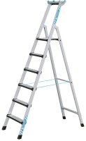 ZARGES Stehleiter einseitig Comfortstep S silber 6...