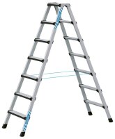 ZARGES Stehleiter beidseitig Comfortstep B silber 2x 7...