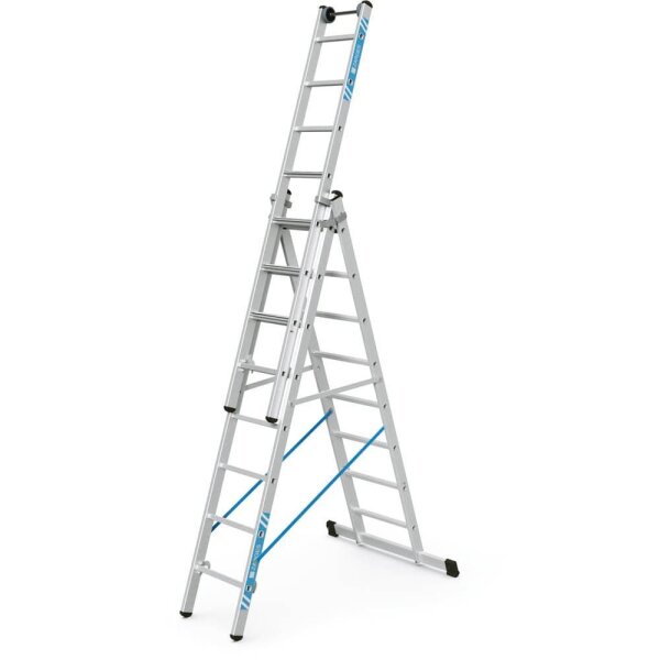ZARGES Vielzweckleiter Skymaster Plus X silber 3x 8 Sprossen, H: 581,0 cm